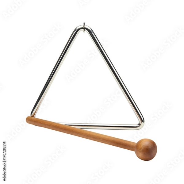 Obraz Triangle Percussion Instrument with Striker