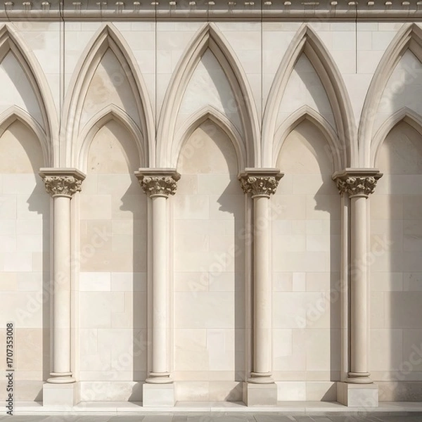 Obraz Ornate stone archway facade