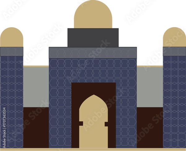 Fototapeta Islamic Mosque Vector Design Illustration