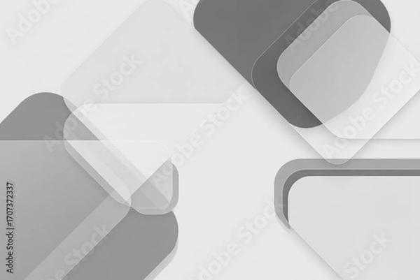Fototapeta Clean Minimalist Digital Illustration with Modern Design Elements