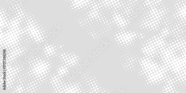 Fototapeta Abstract white glowing geometric lines on gray background. Modern shiny blue circle lines pattern. Futuristic technology concept. Suit for cover, poster, background