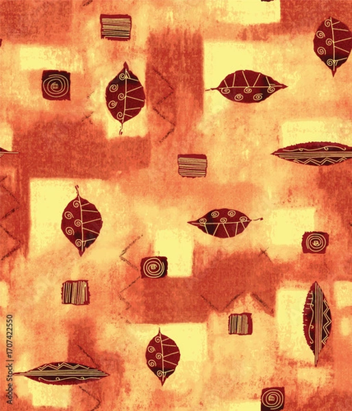 Fototapeta grunge background with a picture of an old house
