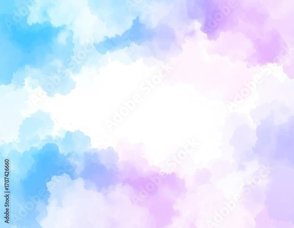 Obraz Pastel sky clouds frame