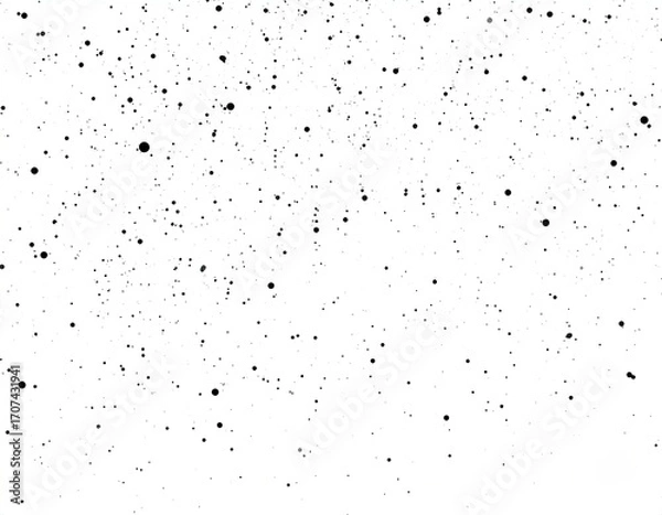 Obraz Abstract black speckles on white background