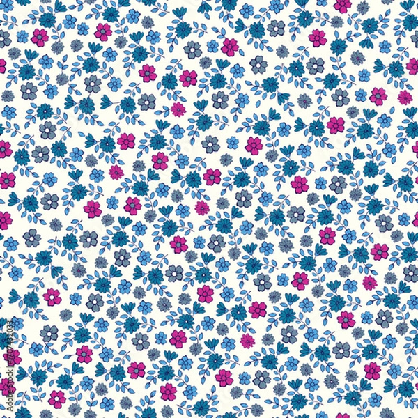 Fototapeta seamless pattern with flowers