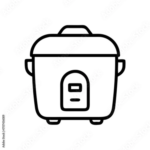 Fototapeta Household Rice Cooker Icon For Web And Graphic Design