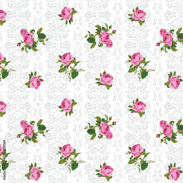 Fototapeta seamless floral pattern