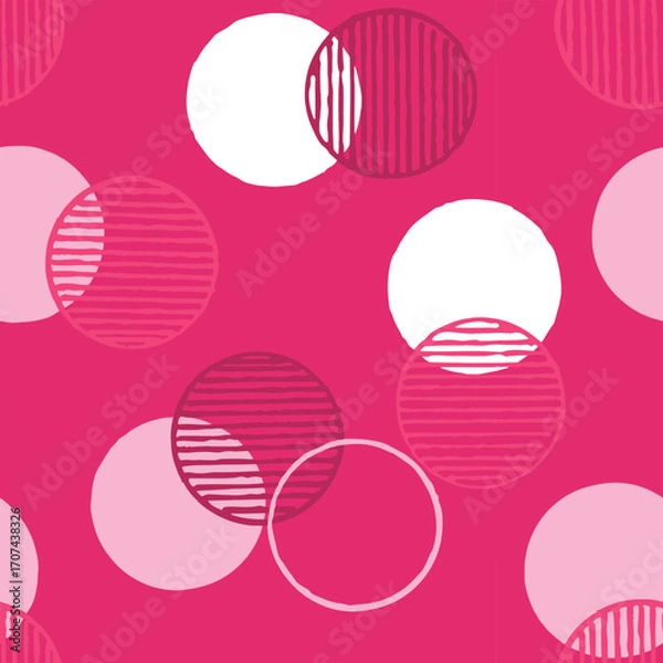 Fototapeta seamless pattern with circles