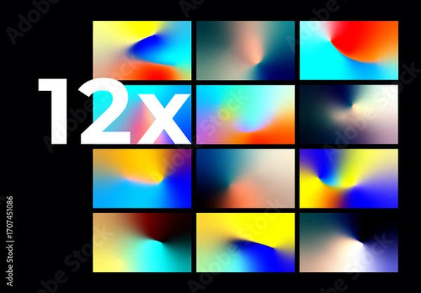 Obraz 12 Abstract Vector Gradients