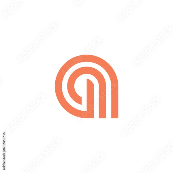 Obraz letter a logo template