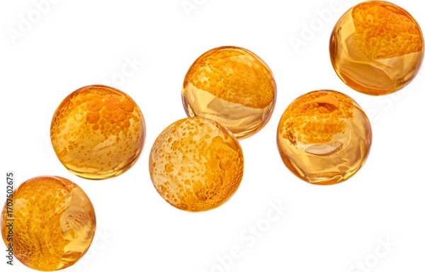Obraz Close-up of red caviar isolated