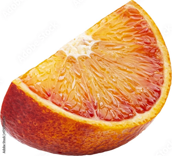 Obraz Slice of blood orange isolated