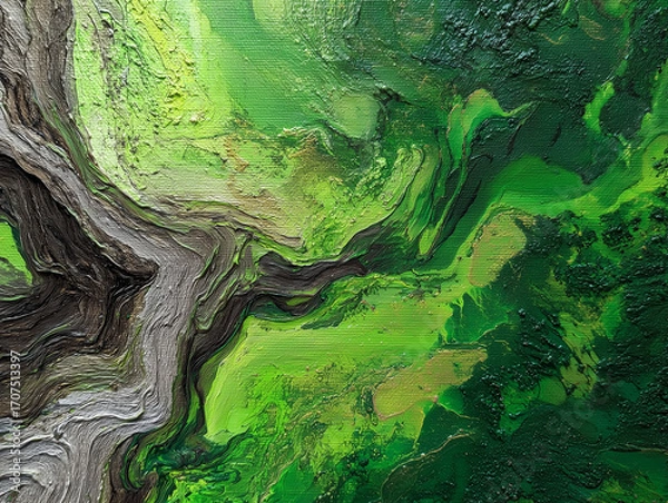 Obraz Abstract Forest Essence