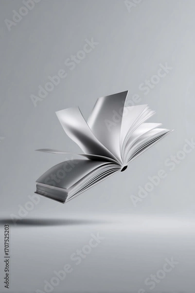 Obraz 공중에 떠 있는 열린 책