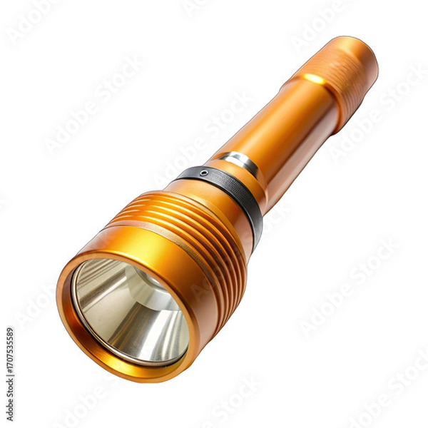 Fototapeta flashlight isolated on white background