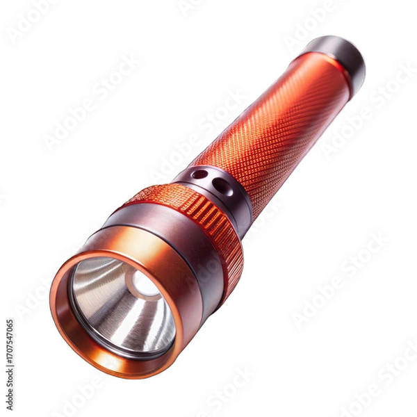 Fototapeta flashlight isolated on white background