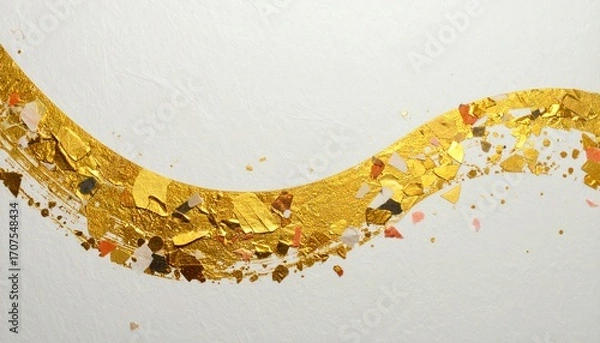 Obraz 金箔の入った和風素材