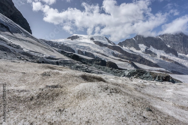 Fototapeta Big mountain (Alphubel, over 4000m) in the alps of switzerland