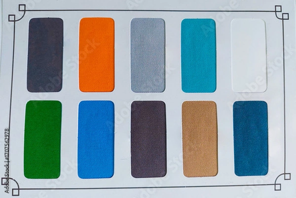 Fototapeta Magazine based fabric catalog color options