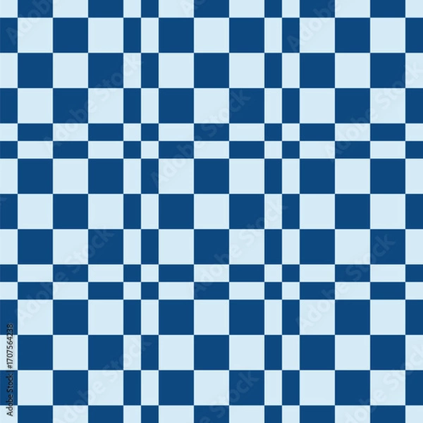 Fototapeta Pattern created from blue and pale blue  squares and rectangles