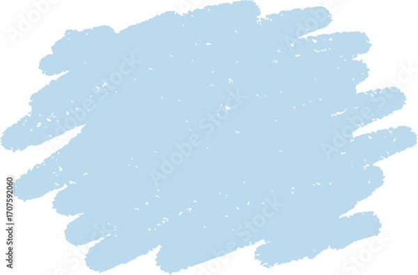 Fototapeta Pale blue crayon scribble texture isolated graphic element on transparent background