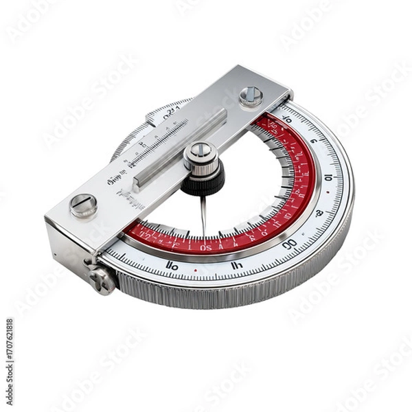 Fototapeta Precision metal circular measuring tool