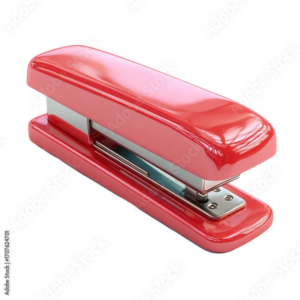 Fototapeta Red stapler, glossy finish (1)