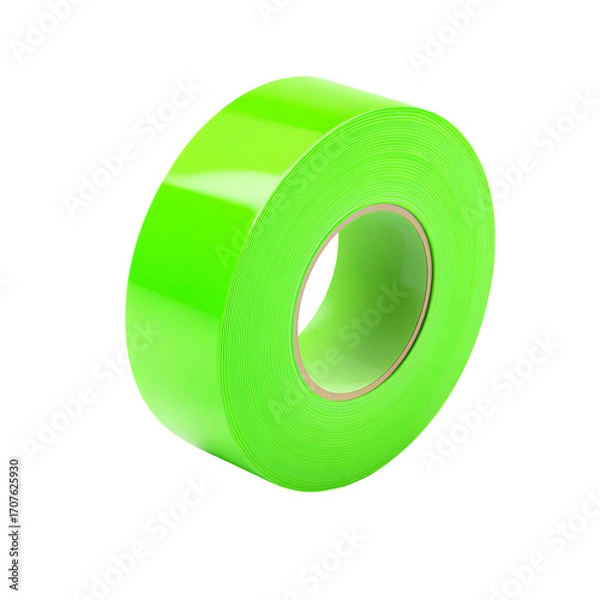 Fototapeta Bright green roll of tape