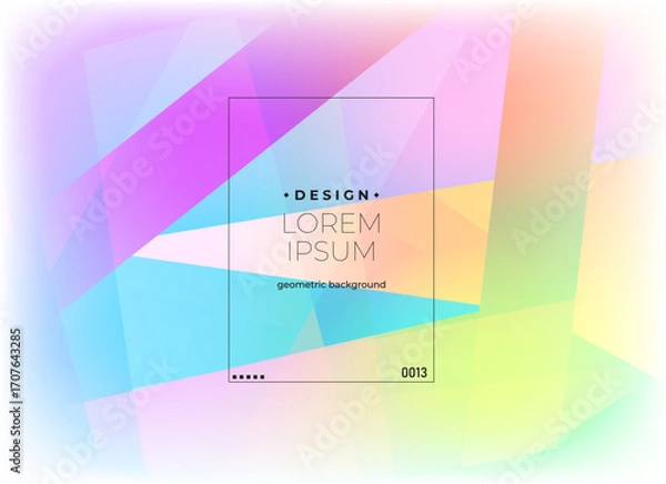 Fototapeta Flat vector. Minimal geometric background. Dynamic shapes composition. Eps10 vector.