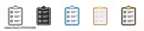 Obraz Project Icon Set Multiple Style Collection