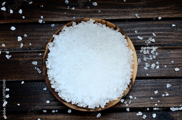Obraz white salt on table