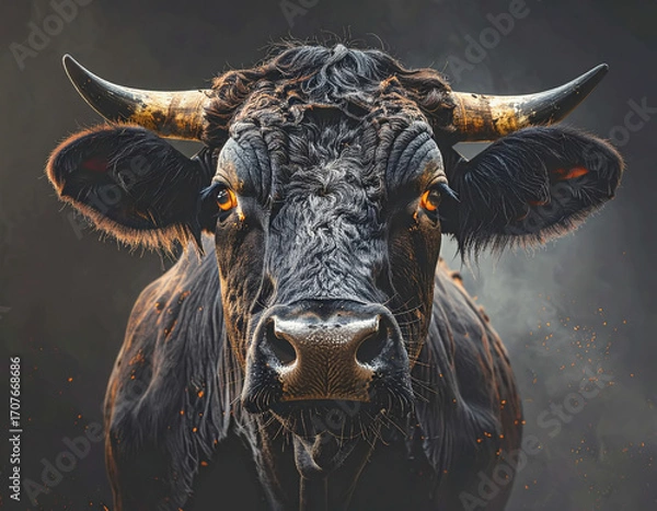Obraz Cow portrait, close-up
