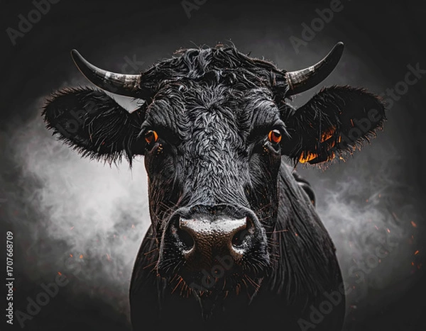 Obraz Cow portrait, close-up