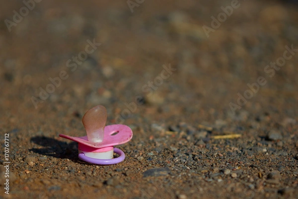 Obraz Pink baby pacifier.
