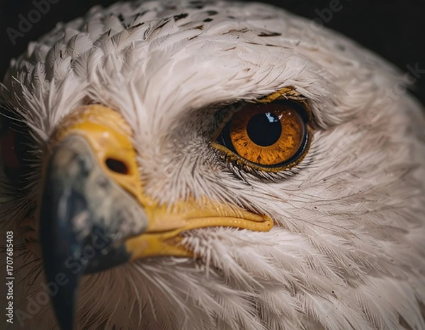 Obraz White eagle head, close-up