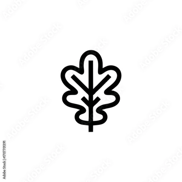 Fototapeta vector of a green leaf