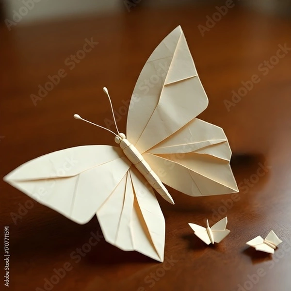 Obraz origami paper flower
