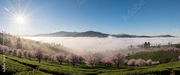 Fototapeta panorama of the mountains