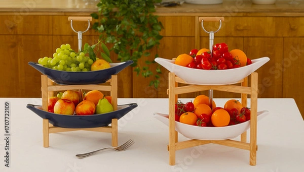 Fototapeta fruit arranged neatly on the table