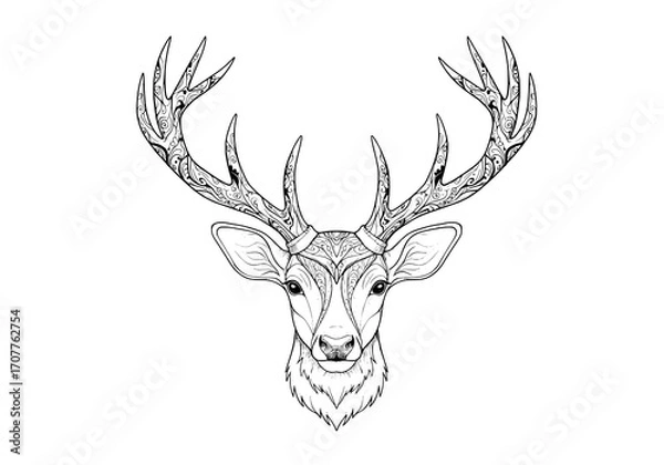 Fototapeta Ornate Deer Portrait
