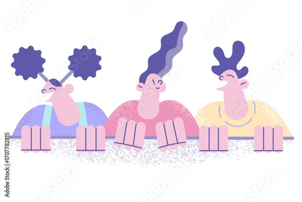 Fototapeta Happy childhood, copy space text concept