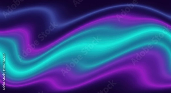 Obraz Abstract aurora borealis waves of purple and teal light