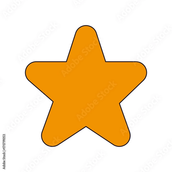 Fototapeta star icon over white background colorful design vector illustration