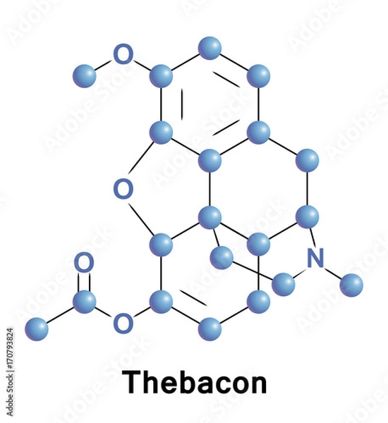 Fototapeta Thebacon semisynthetic opioid