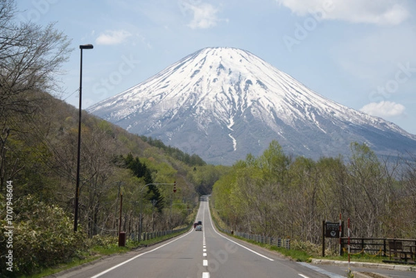 Obraz 北海道にある富士山、蝦夷富士と呼ばれる羊蹄山