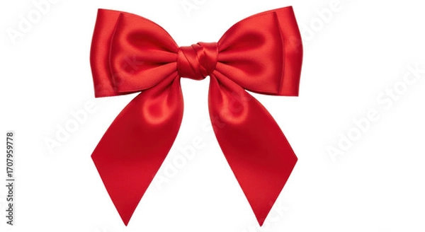Obraz Isolated Red Satin Bow
