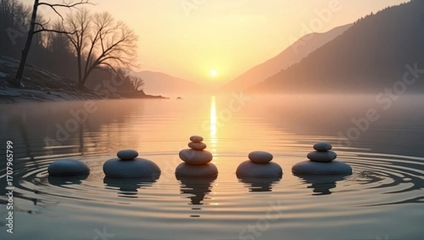 Obraz sunset in the morning