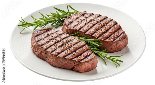 Obraz Isolated Grilled Steak
