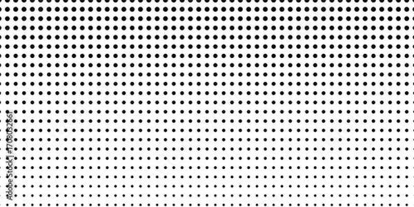 Fototapeta Background with monochrome dotted texture. Polka dot pattern template. vector ilustration texture.background