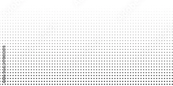 Fototapeta Background with monochrome dotted texture. Polka dot pattern template. vector ilustration texture.background